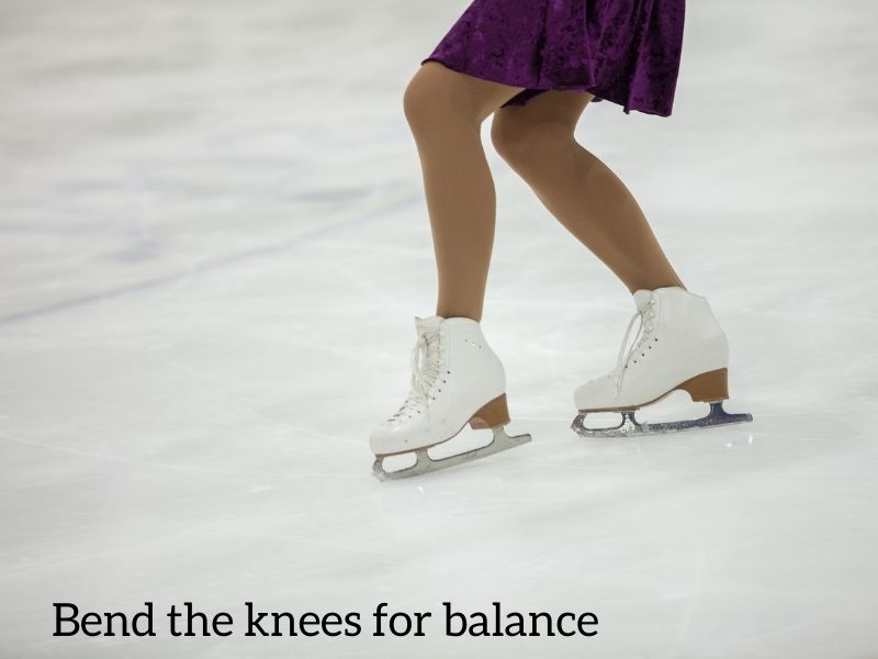 comment patiner - plier les genoux
