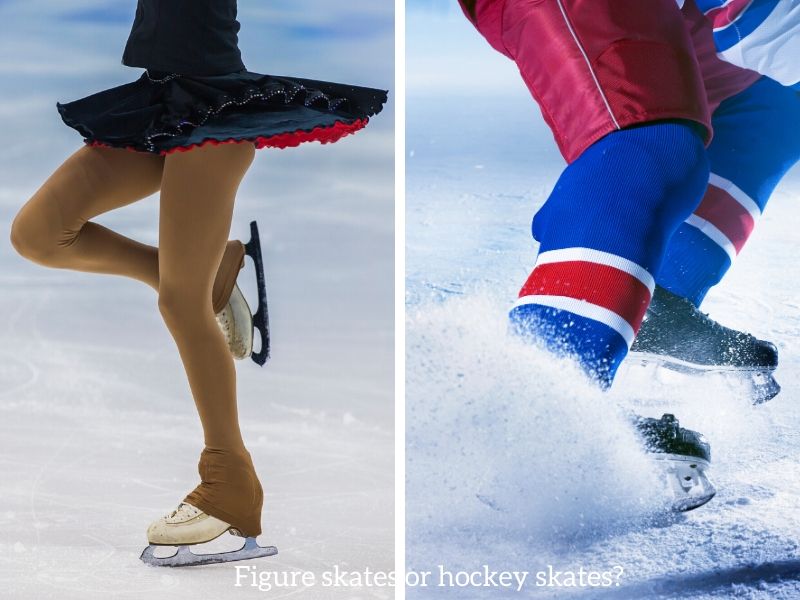 differences patins artistiques vs patins hockey